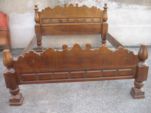 Letto matrimoniale noce - matrimoniale, grosso