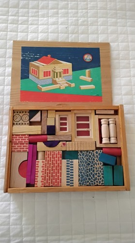 Gioco costruzioni legno - costruzioni, in