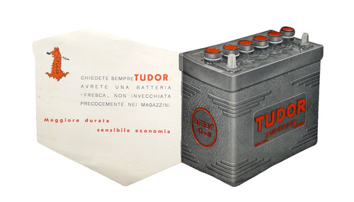 Brochure 1950 batteria tudor - brochure,